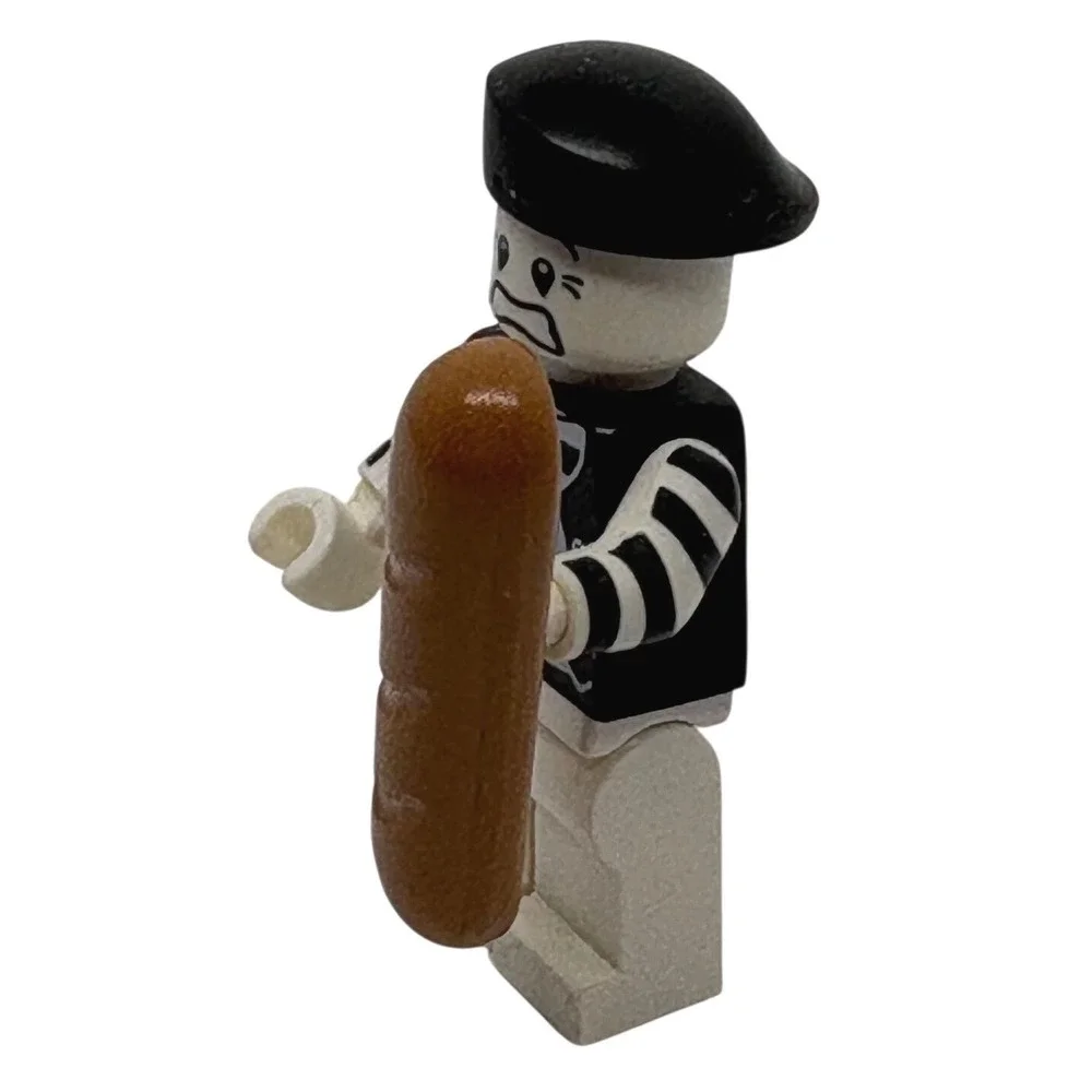 LEGO Mime Minifigure Series 2 Collectible 8684-11 with Baguette and Beret